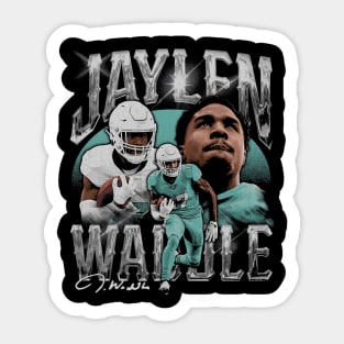 Jaylen Waddle Miami Vintage Sticker